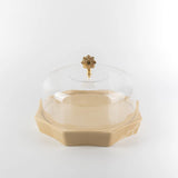 Otantik Octara - Cake Serving Set (9-Pc) - Ivory & Gold