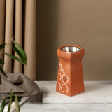 Otantik Octara - Incense Burner - Orange & Silver 6"*3.5"