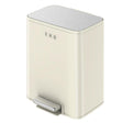Eko Marina Stainless Steel Step Bin, 20 L, Vanilla