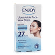Enjoy Liposoluble Face Wax Strips for Sensitive Skin – 27-Piece Set