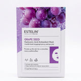 Estelin Grape Seed Hyaluronic Acid Antioxidant Face Mask – 10 Sheets