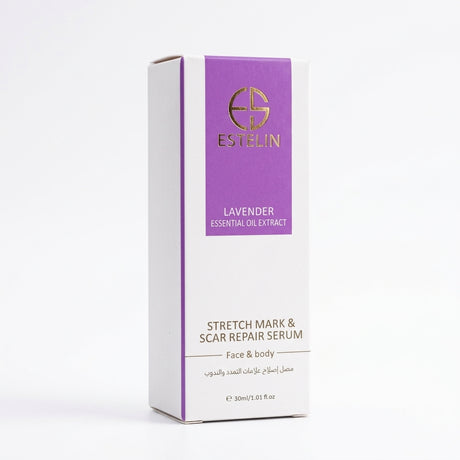 Estelin Lavender Essential Oil Extract Stretch Mark & Scar Repair Serum for Face & Body - 30ml