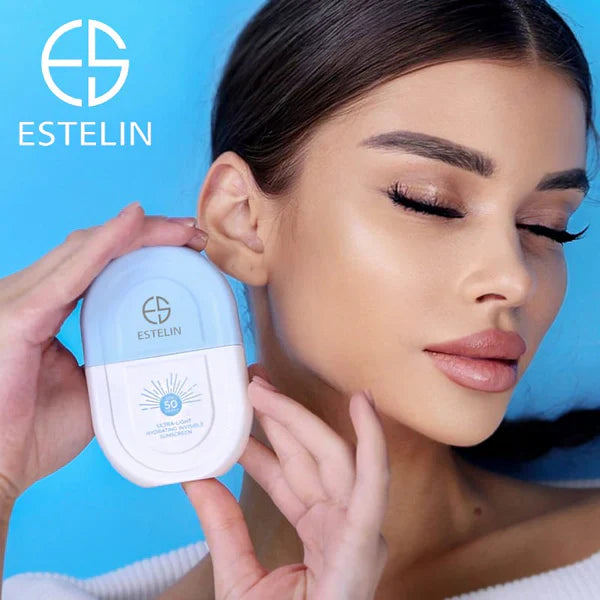 Estelin Skincare Vitamin C Sunscreen SPF 50 PA+++ – Non-Greasy Brightening Sun Protection 50g