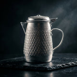 Diamonds Aluminium Pitcher with Embossed Design, Silver – 1 Litre
