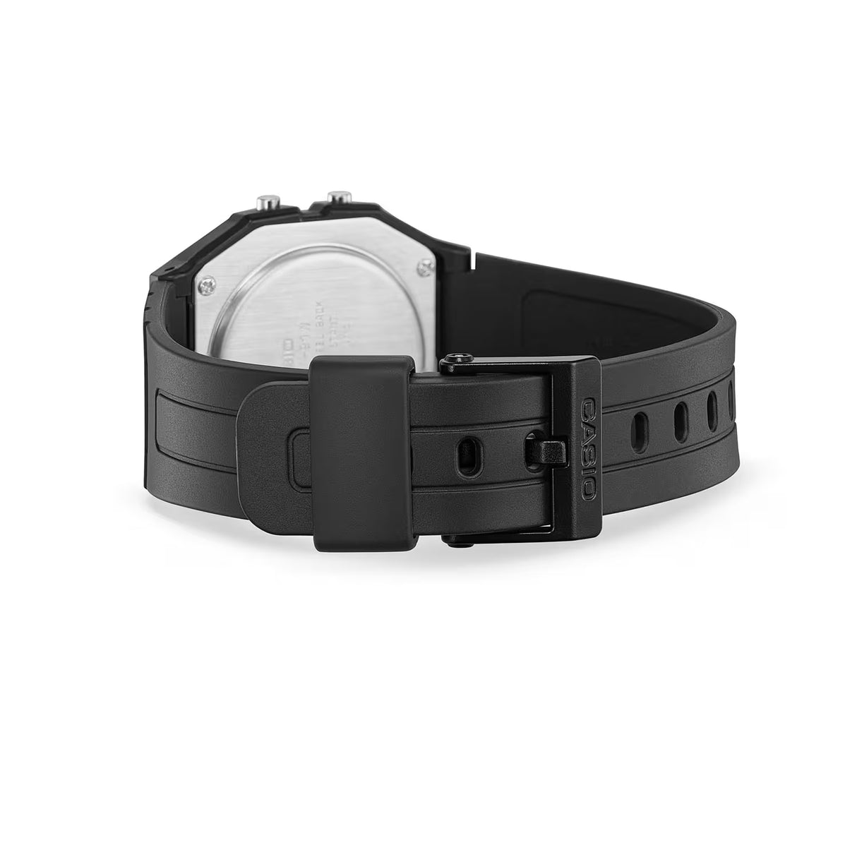 Casio F-91W digital watch in black resin
