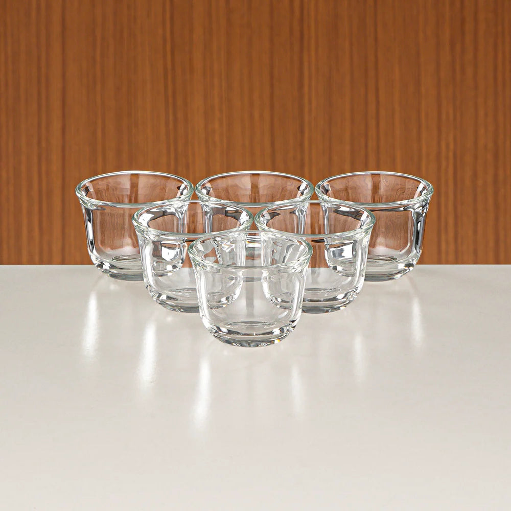 Almarjan 21 Pieces Tea & Coffee Set, Silver & Dark Wood