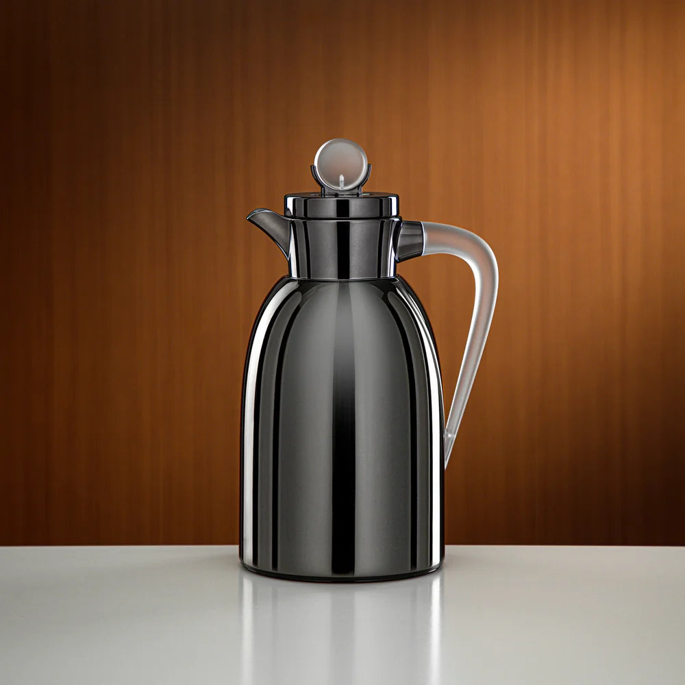 Almarjan Vacuum Flask 1 Ltr Gun Black & Frost