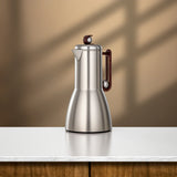 Almarjan 2-Piece Vacuum Flask Set – Matt Nickel & Dark Wood