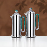 Almarjan 2 Pieces Vacuum Flask Set, Silver & Tiffany Marble