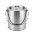 FNS Stainless Steel Ice Bucket with Lid and Carry Handle – 1.5 Litre, Silver

