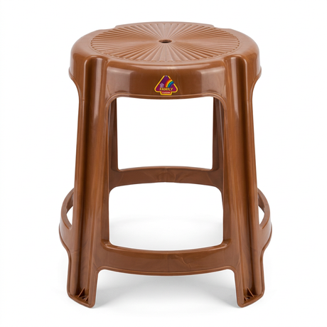 Family Plastic Stool Brown - 55×35cm