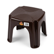 Family Plastic Stool – Dark Brown, 20 × 25 cm


