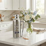 Mahra Stainless Steel Vacuum Flask 1L + 1L Set of 2 – Floral Edition
