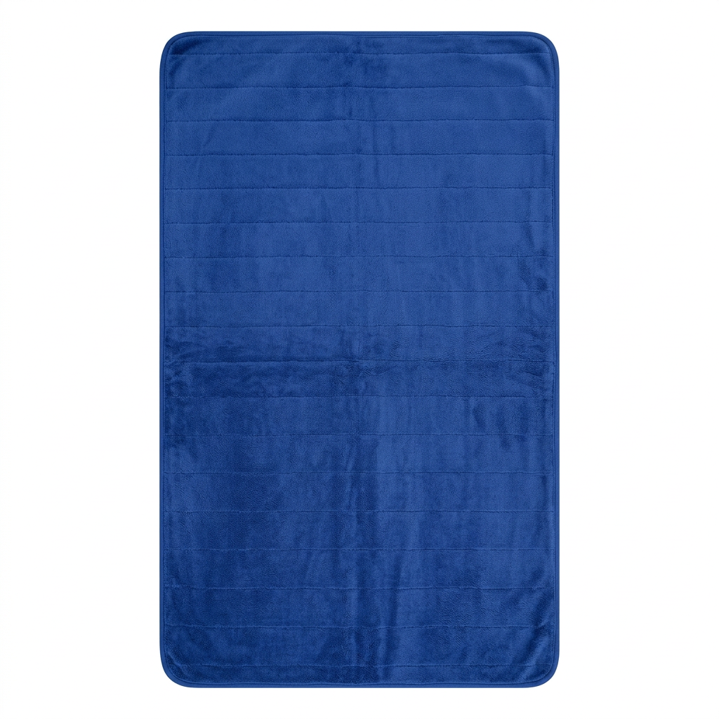 Fur Door Mat Blue – 80×140cm