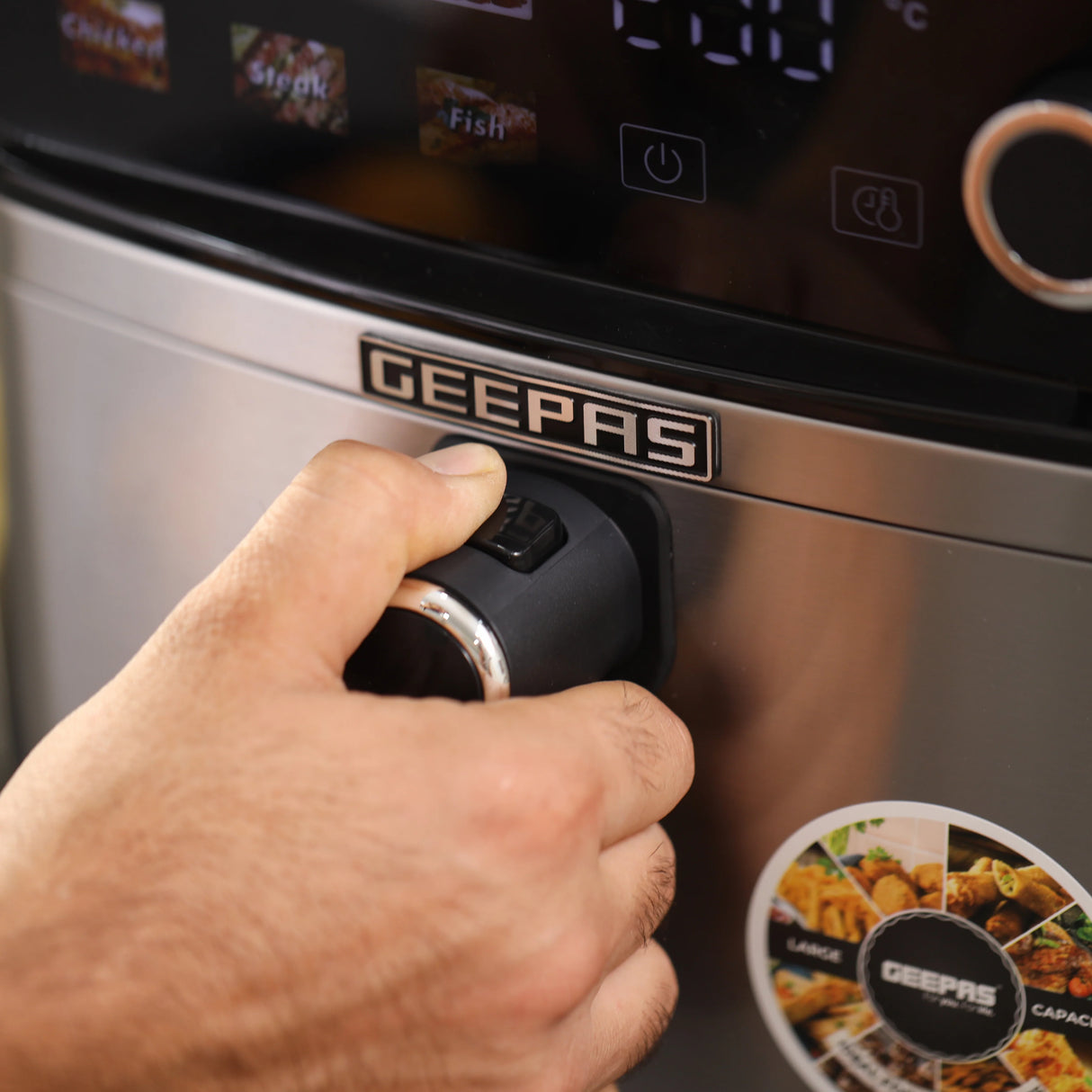 Geepas GAF37534T 8L Digital Air Fryer 2000W