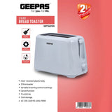 Geepas 2-Slice Bread Toaster GBT36515