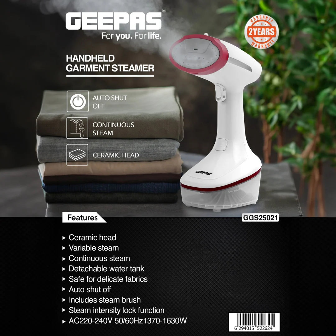 Geepas Handheld Garment Steamer GGS25021