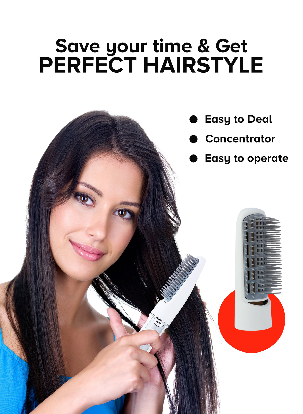 Geepas 2-in-1 Hair Styler GH652N1