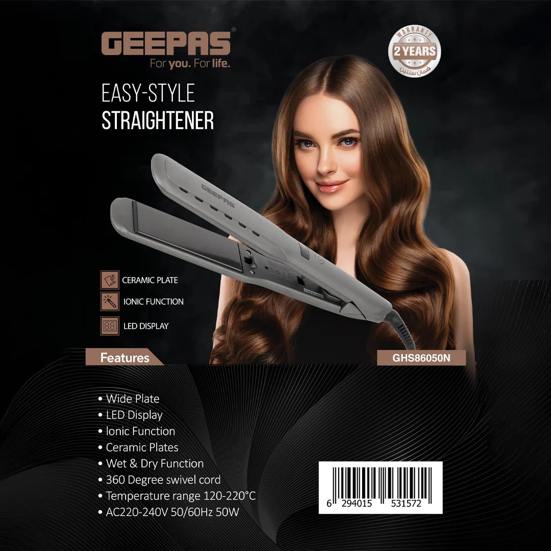 Geepas Easy-Style Hair Straightener GHS86050