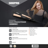 Geepas Ceramic Hair Straightener GHS86102