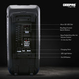 Geepas Portable & Rechargeable Professional Speaker GMS8574