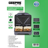 Geepas 3-in-1 Sandwich Maker GSM5425