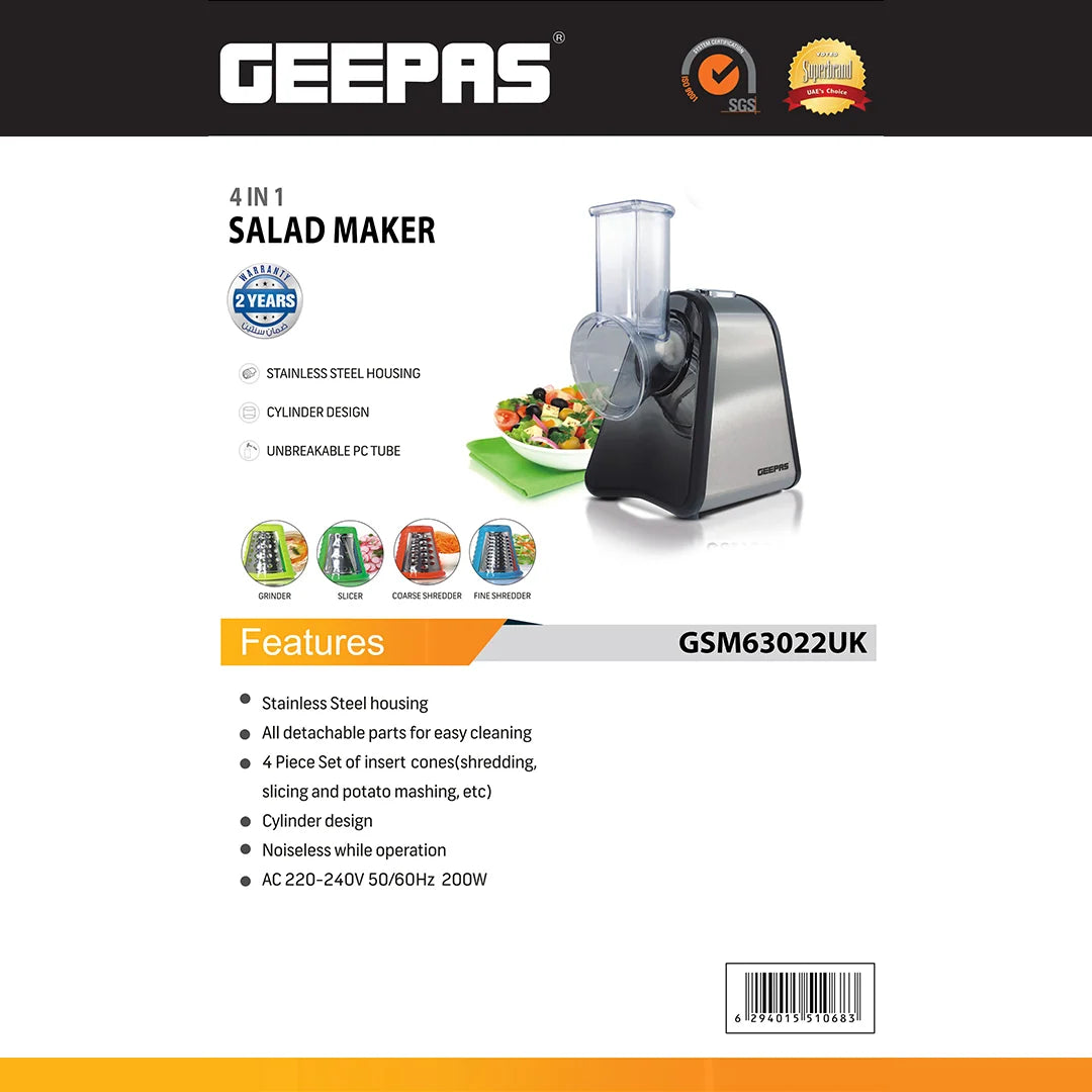 Geepas 4-in-1 Salad Maker GSM63022UK