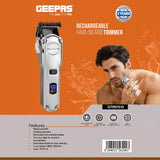 Geepas Cordless Rechargeable Hair & Beard Trimmer GTR57510