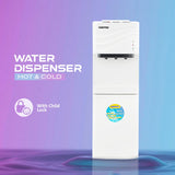 Geepas GWD8355NV Water Dispenser with Refrigerator