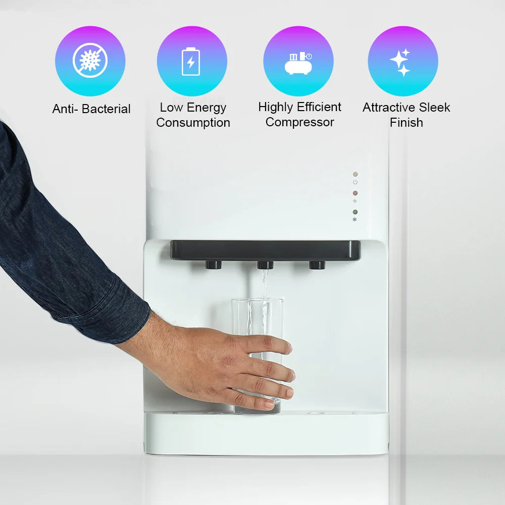 Geepas GWD8355NV Water Dispenser with Refrigerator