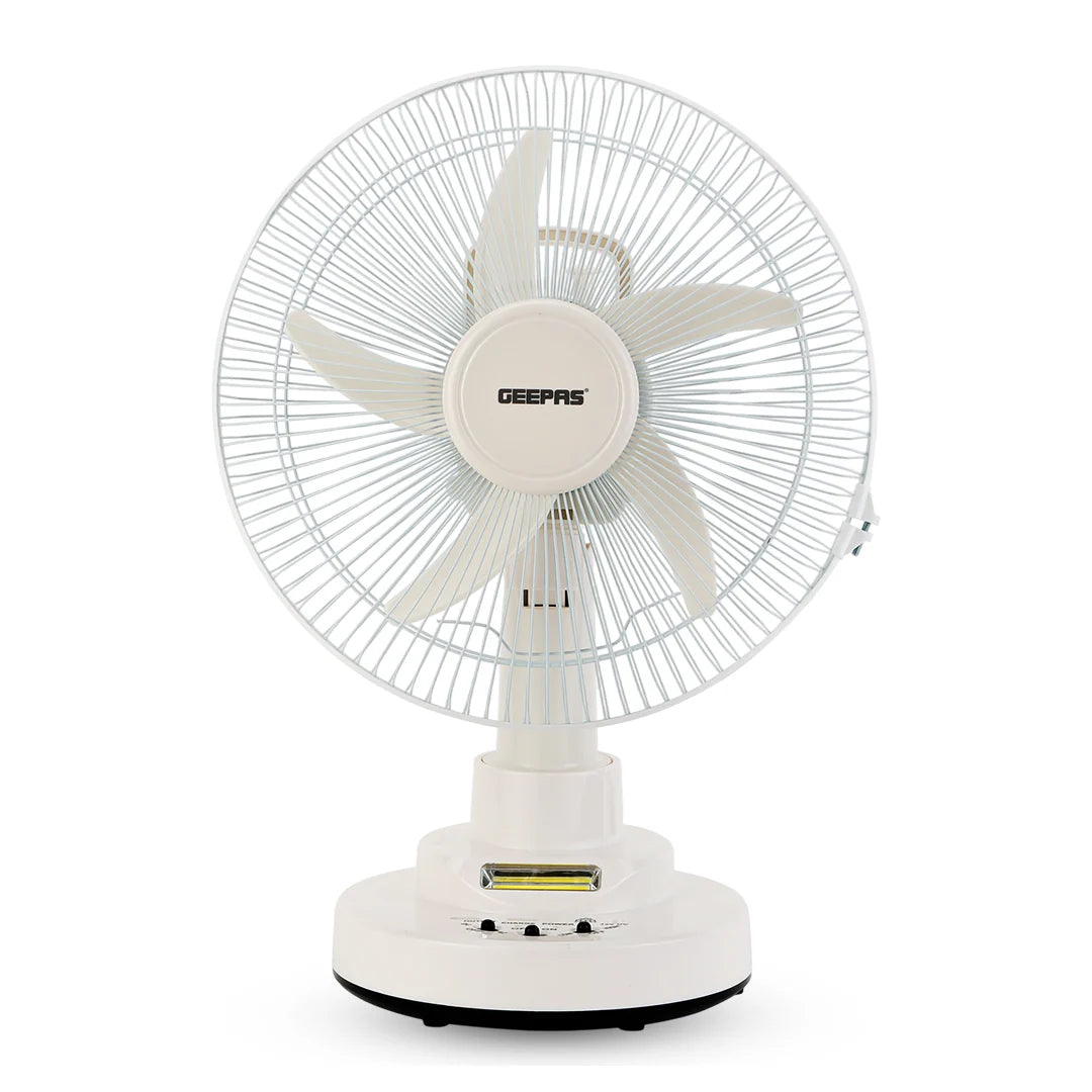Geepas Rechargeable 12-Inch Oscillating Fan GF21118
