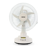 Geepas Rechargeable 12-Inch Oscillating Fan GF21118