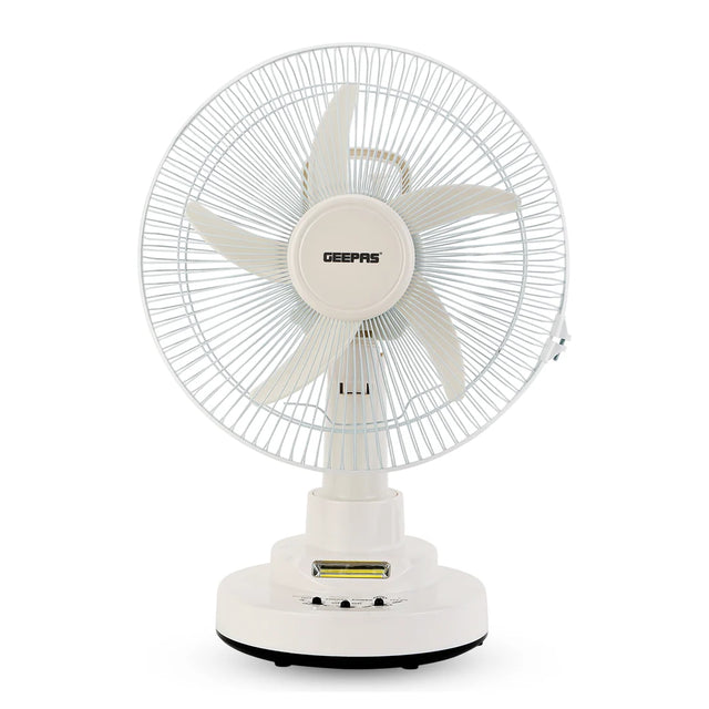 Geepas Rechargeable 12-Inch Oscillating Fan GF21118
