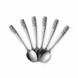 Stainless Steel Spoon Set of 6 – 15cm Silver