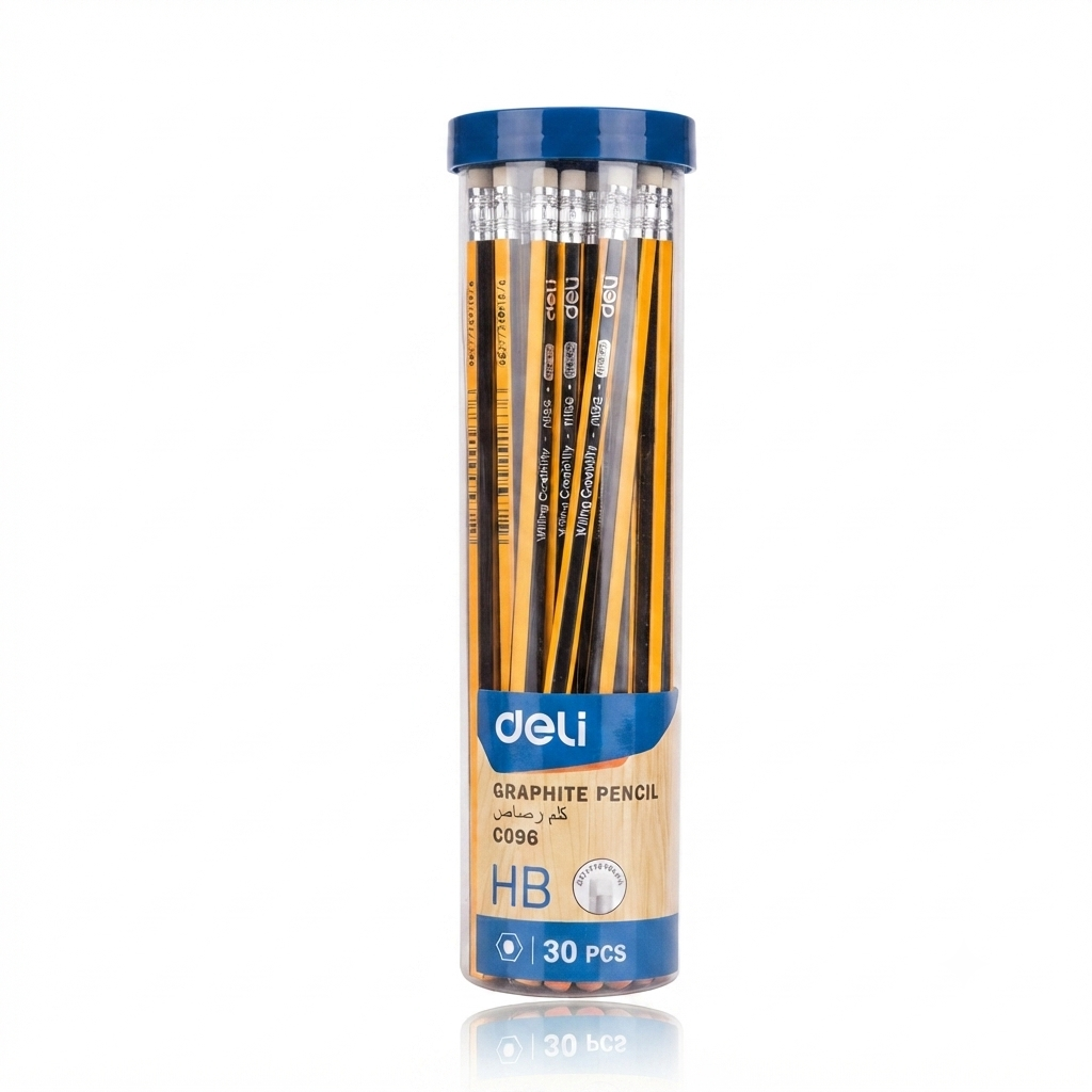 Deli HB Graphite Pencils – 30 Pcs