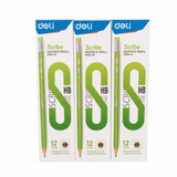 Deli Scribe HB Graphite Pencil – Set of 3 (Color May Vary)