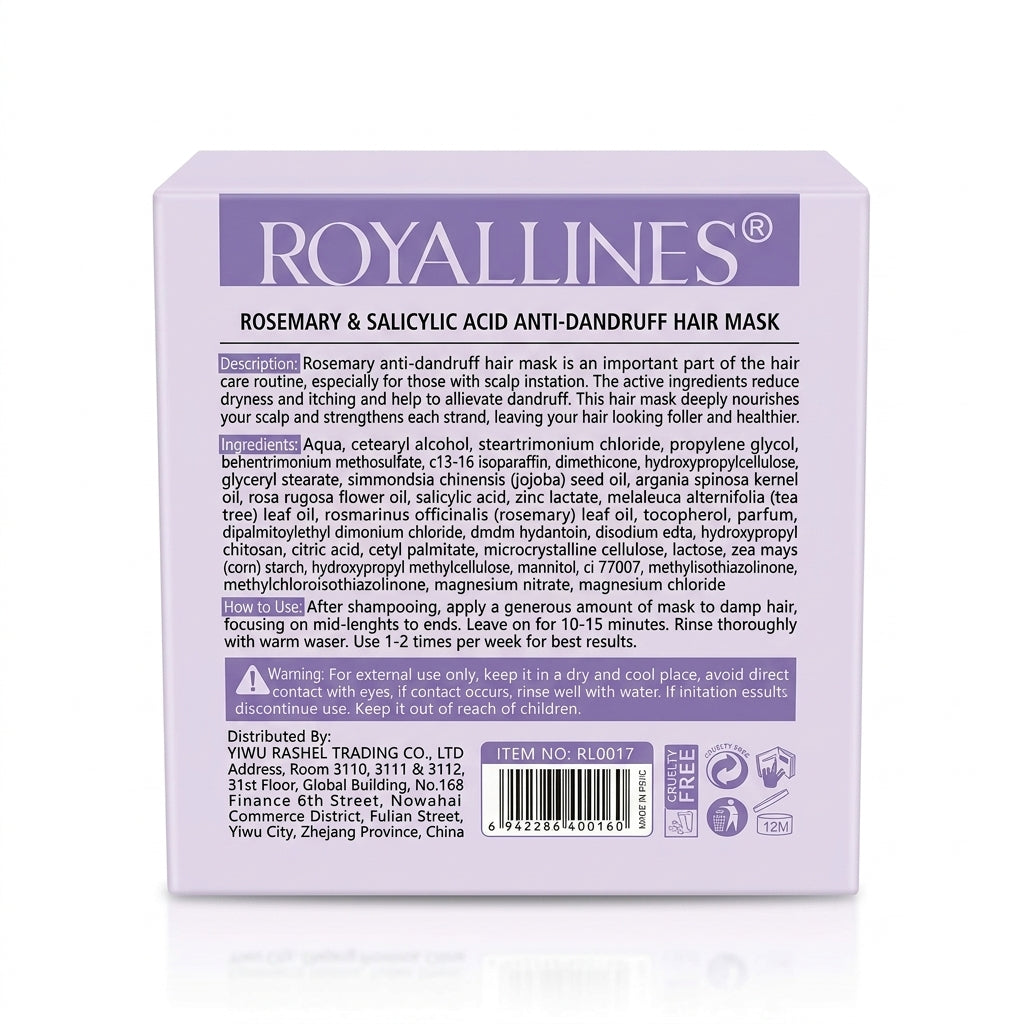 Royallines Rosemary & Salicylic Acid Anti-Dandruff Hair Mask – 450ml