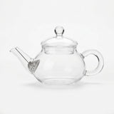 Clear Glass Tea Pot with Lid, 150 ml