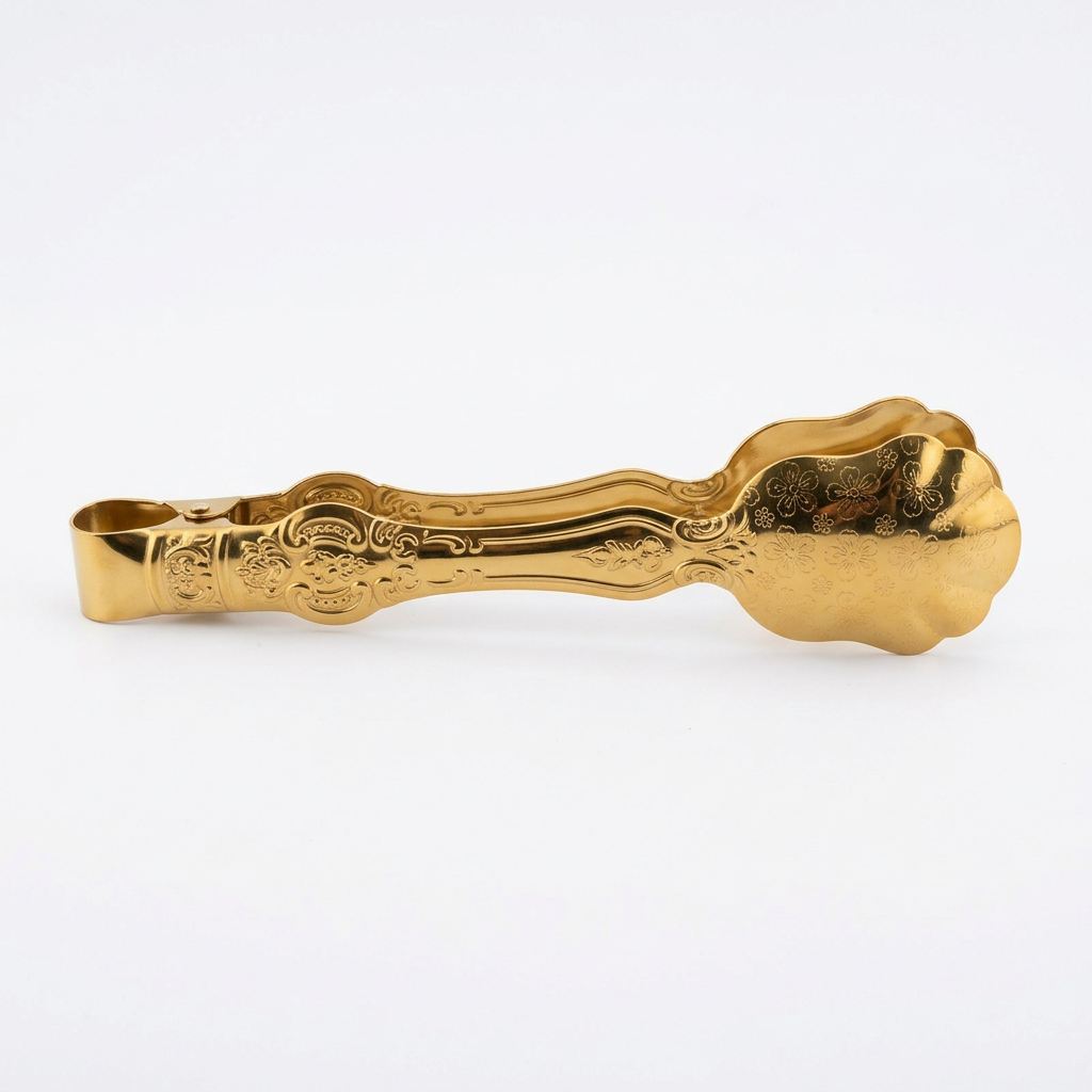 Gold Stainless Steel Serving Tong 23cm

