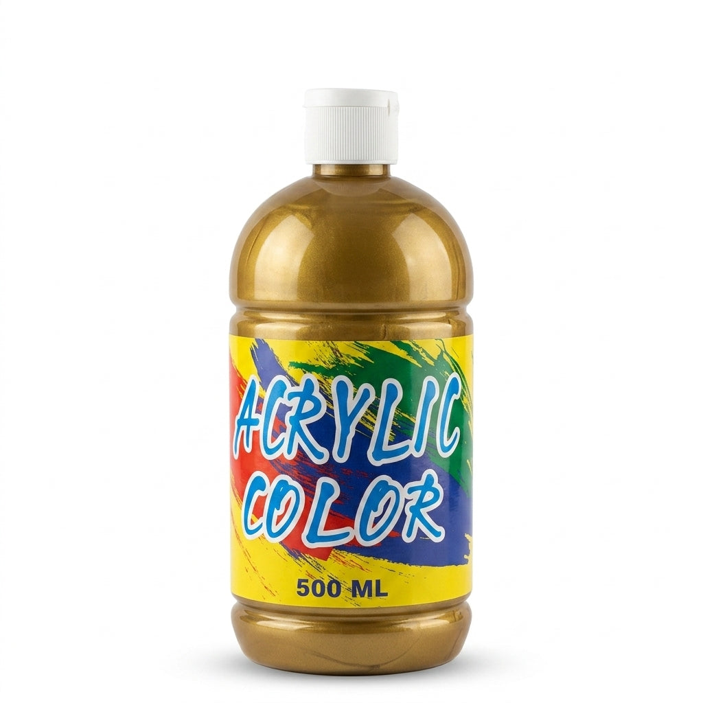 Basic Acrylic Color Paint 500ml – Gold