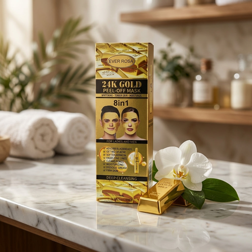 Ever Rosa 24K Gold 8-in-1 Peel-Off Face Mask – 130 ml