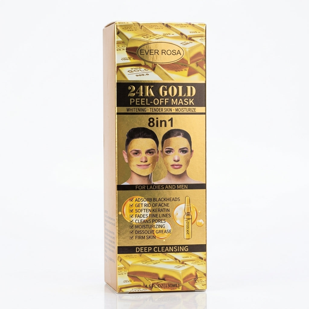 Ever Rosa 24K Gold 8-in-1 Peel-Off Face Mask – 130 ml