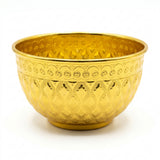 Diamonds Aluminium Mixing Bowl 12 cm – Gold Embossed Design