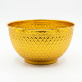 Diamonds Aluminium Mixing Bowl 24cm – Gold Embossed Design