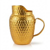 Diamonds Aluminium Pitcher with Embossed Design – 1 Litre Gold