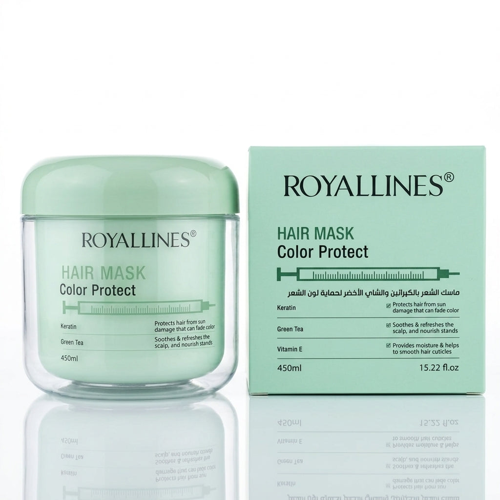 Royallines Keratin & Green Tea Color Protect Hair Mask 450ml