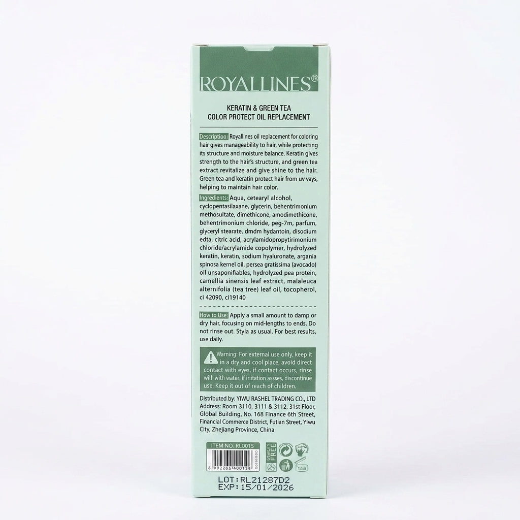 Royallines Keratin & Green Tea Oil Replacement – Color Protect (250ml)