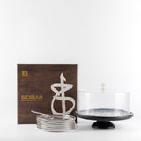 Otantik Sidrah - Cake Serving Set (9-Pc) - Midnight Silver 30*20cm