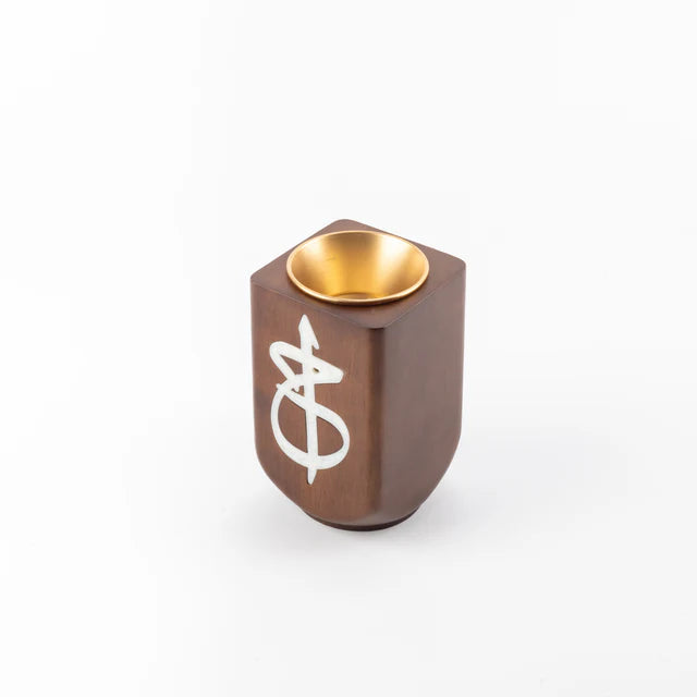 Otantik Sidrah - Incense Burner - Walnut Gold - 14*8.5 cm