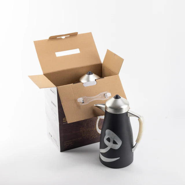 Otantik Sidrah - Vacuum Flask / Thermos (Set of 2) - Midnight Silver